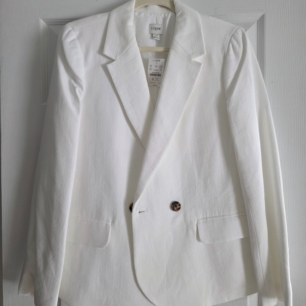 White Blazer J Crew Size 10